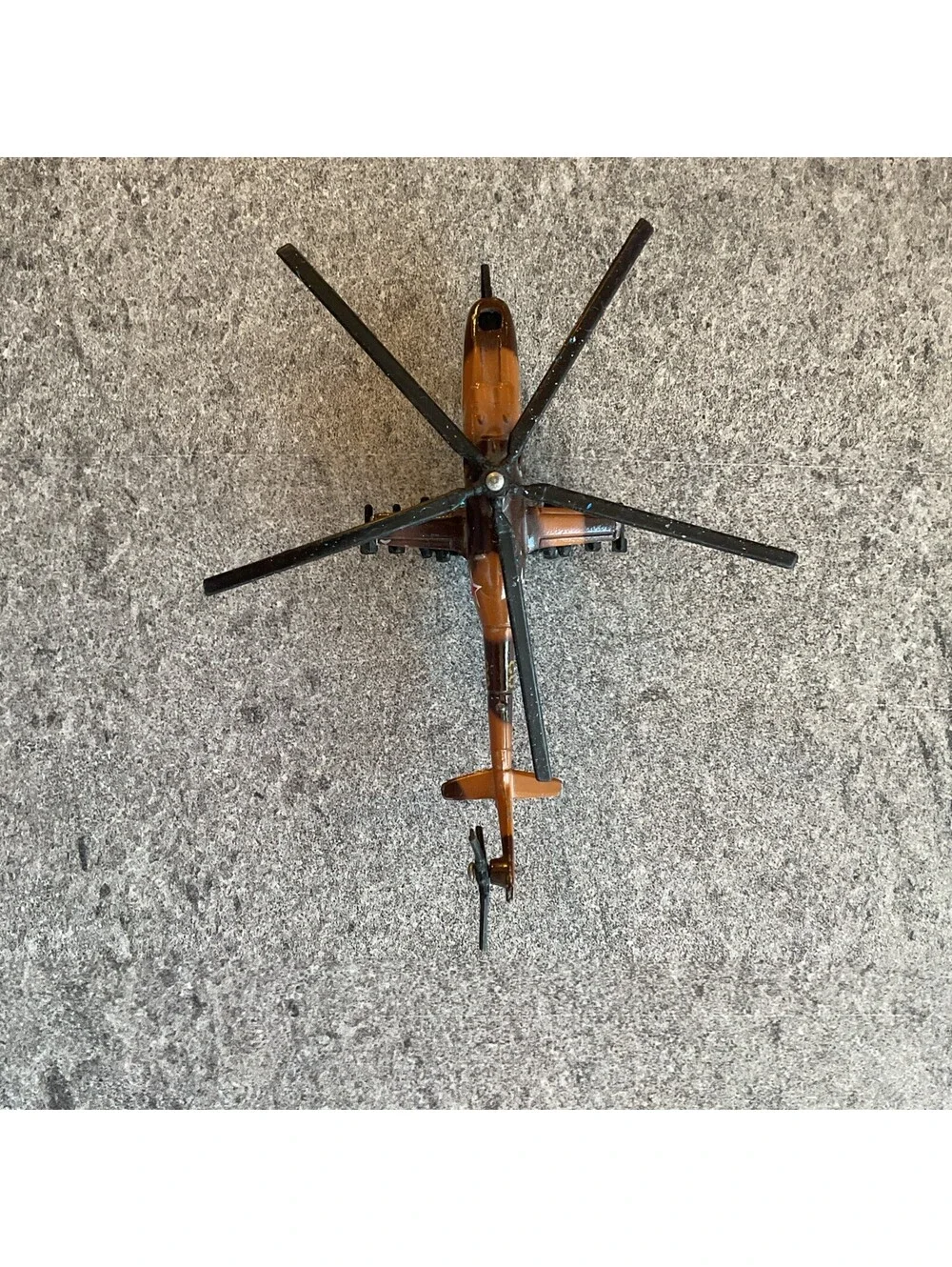 Mi-24 HIND Helicopter Gunship Matchbox Russian Soviet Chopper Die Cast Metal A8